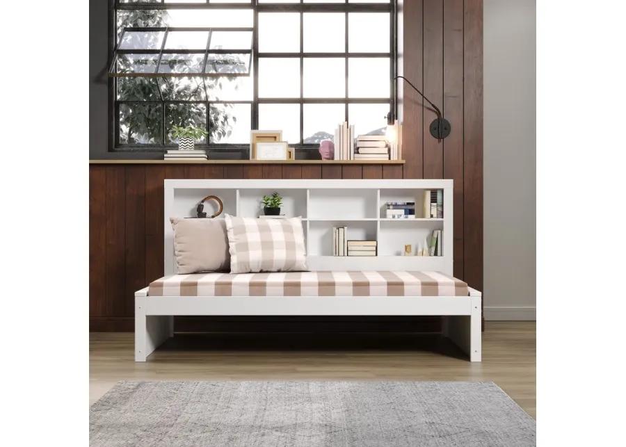 White Twin Bookcase Daybed