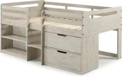 Light Gray Twin Low Loft Bed