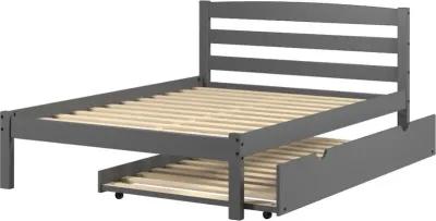 Econo Gray Full Bed with Trundle