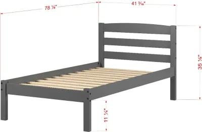 Econo Gray Twin Bed