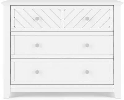 Atwood Matte White 3-Drawer Dresser