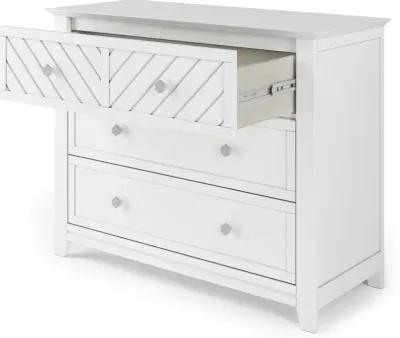 Atwood Matte White 3-Drawer Dresser