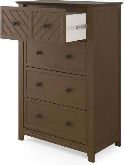 Atwood Cocoa Bean 4-Drawer Chest of Drawers