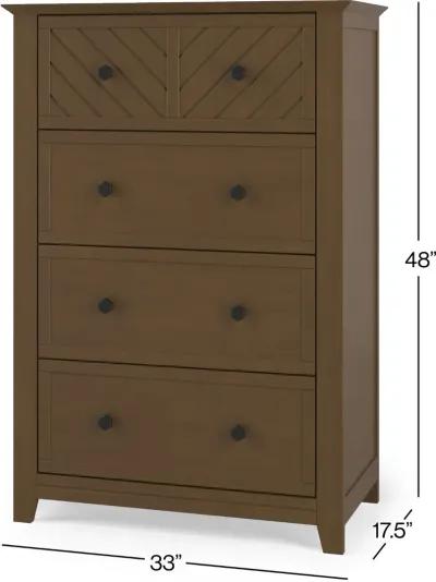 Atwood Cocoa Bean 4-Drawer Chest of Drawers