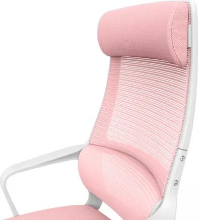 Tilah Metal and Mesh Pink Adjustable Office Chair