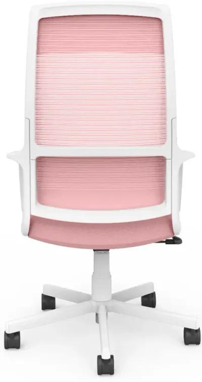 Tilah Metal and Mesh Pink Adjustable Office Chair