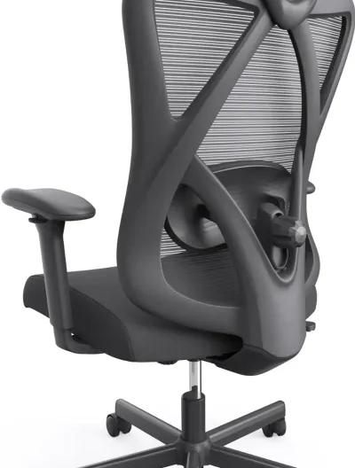 Domie Metal and Mesh Black Adjustable Office Chair