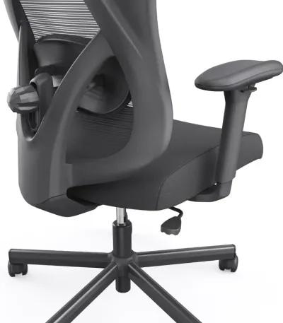 Domie Metal and Mesh Black Adjustable Office Chair