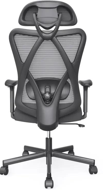 Domie Metal and Mesh Black Adjustable Office Chair