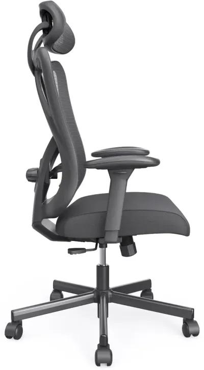 Domie Metal and Mesh Black Adjustable Office Chair