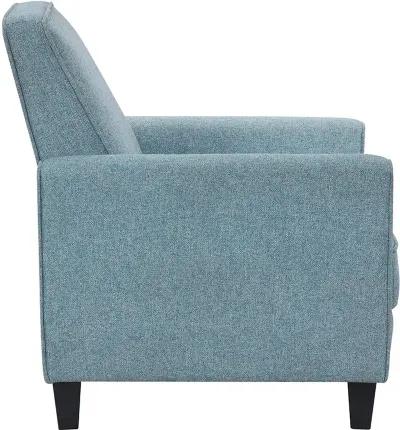 Ducee Blue Fabric Push Back Chair