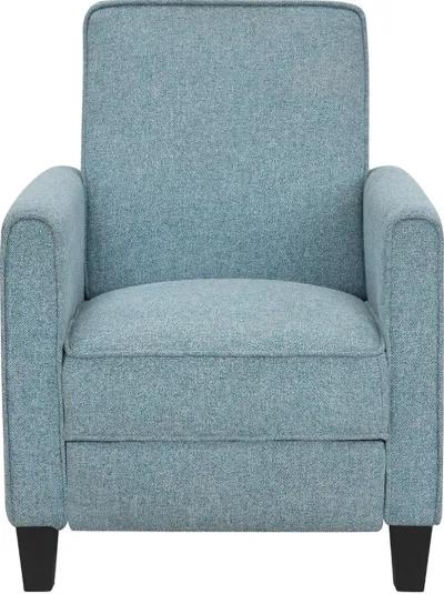 Ducee Blue Fabric Push Back Chair