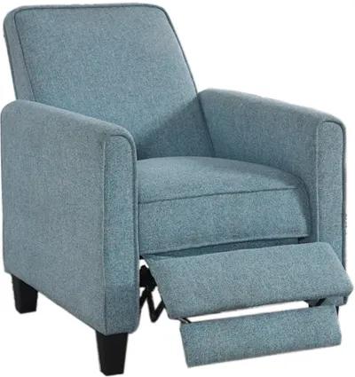 Ducee Blue Fabric Push Back Chair