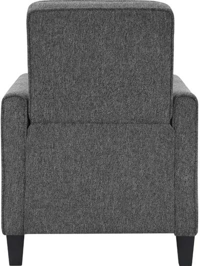 Ducee Gray Fabric Push Back Chair