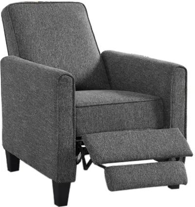 Ducee Gray Fabric Push Back Chair