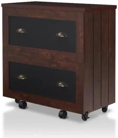 Waterford Vintage Walnut 2-Drawer File Cabinet