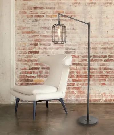 Indy Slate Gray Wire Floor Lamp