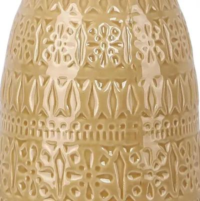 Claudia Yellow Ceramic Table Lamps, Set of 2