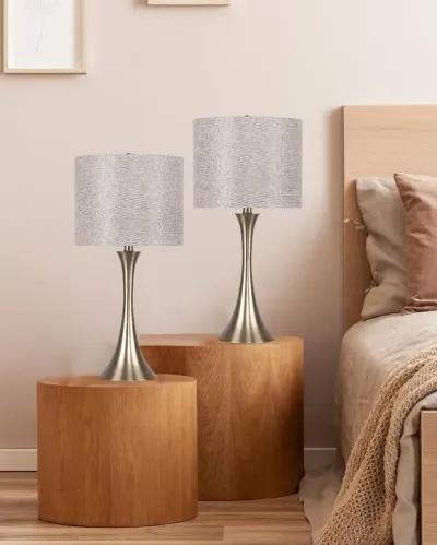 Lenuxe Gold Table Lamps with Gold Shades, Set of 2