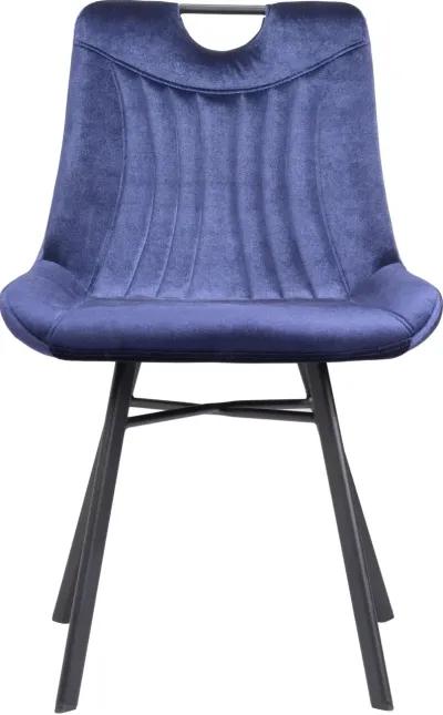 Tyler Blue Velvet Dining Chair, Set of 2