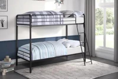 Lunar Dark Bronze Twin-over-Full Bunk Bed