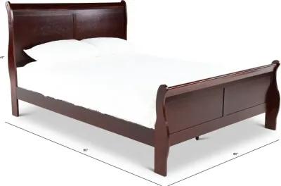 Louis Cherry King Sleigh Bed