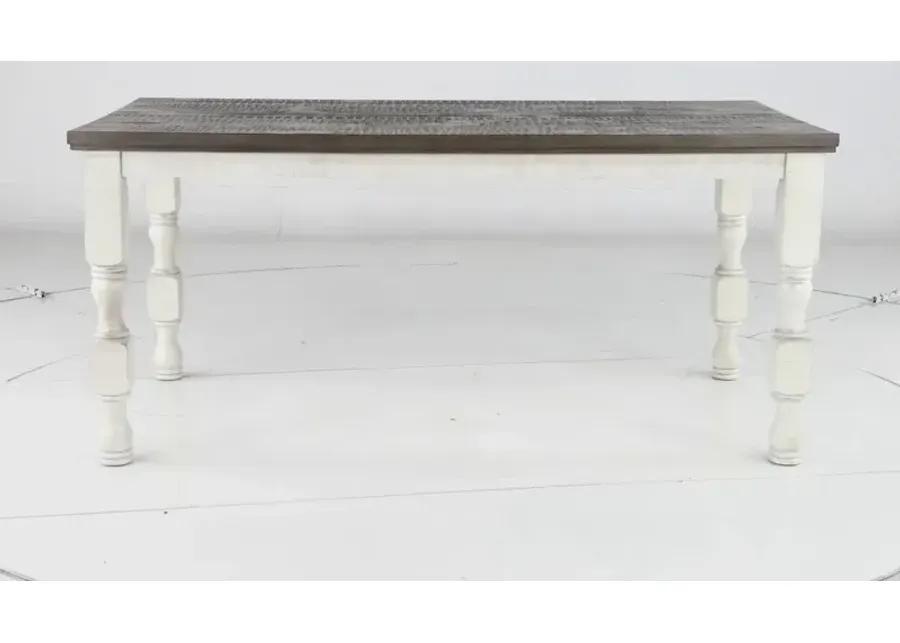 Clabria White and Gray Counter Height Dining Table