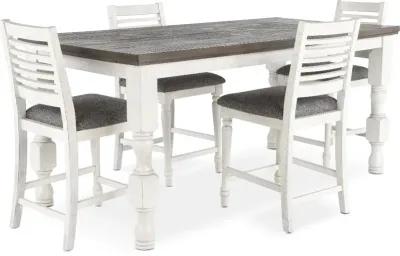 Clabria White Counter Height Stool