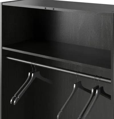 Camberly Black Oak 36" Mudroom Storage Cabinet