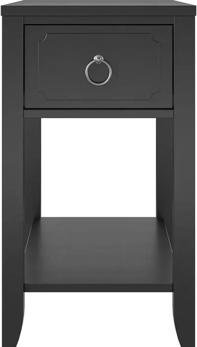 Majesty Black Narrow Side Table