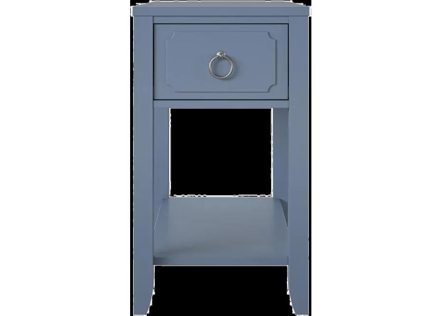 Majesty Blue Narrow Side Table