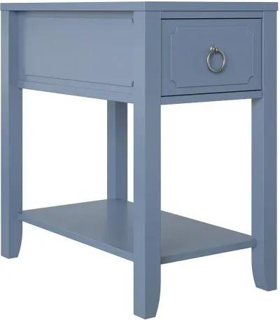 Majesty Blue Narrow Side Table