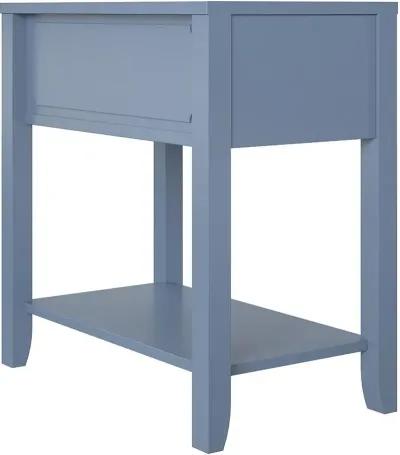 Majesty Blue Narrow Side Table