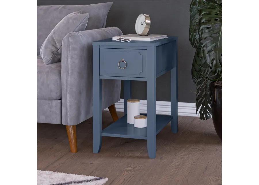 Majesty Blue Narrow Side Table