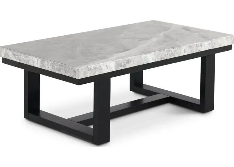 Luca Gray Marble Coffee Table