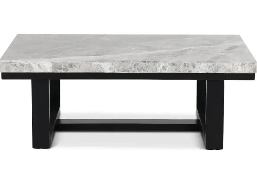 Luca Gray Marble Coffee Table