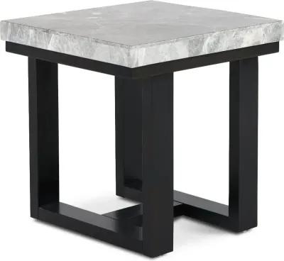 Luca Gray Marble End Table