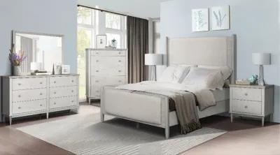 Coastal Farmhouse Gray King Bed