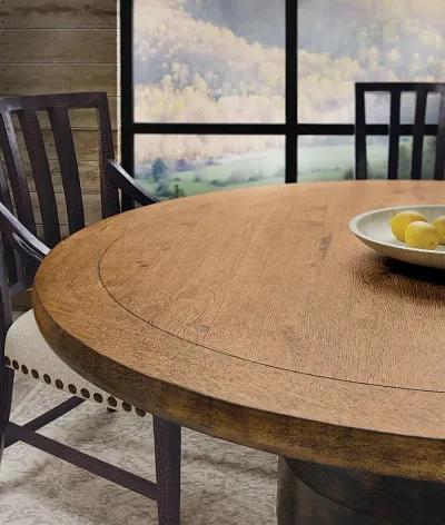 Big Sky Black Round Dining Room Table