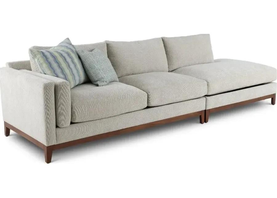 Kelsey Dove Beige 2 Piece Sectional