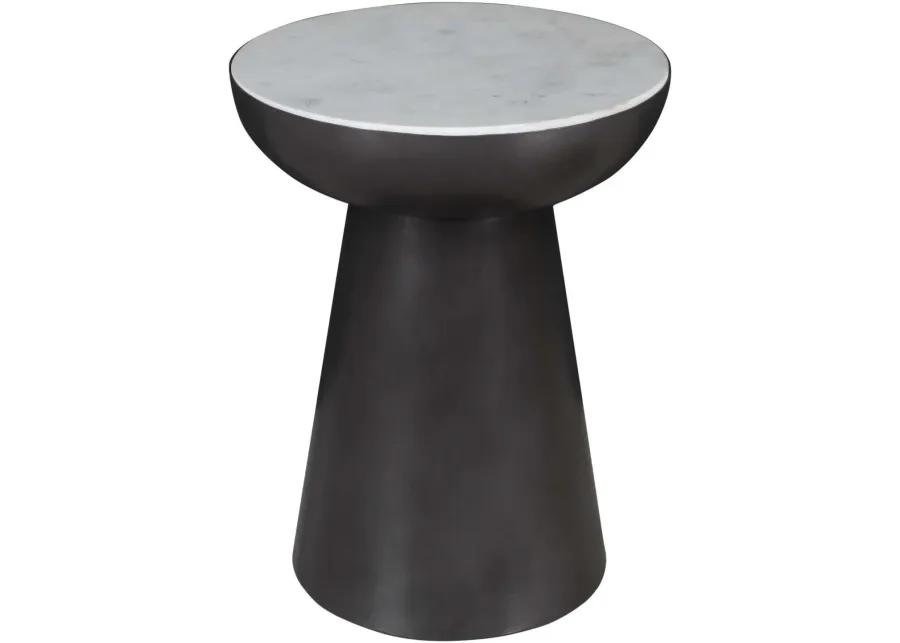 Circularity Black and White End Table