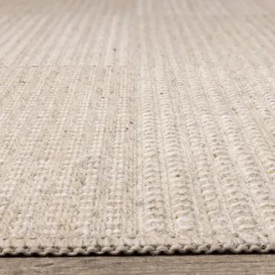 Peak Beige Wool 8 x 10 Area Rug