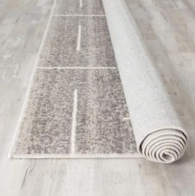 Merit Gray Lines 8 x 10 Area Rug