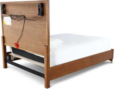 Margo Walnut Brown Queen Storage Bed