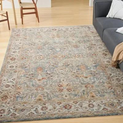 Sahar 5 x 8 Vintage Blue Area Rug