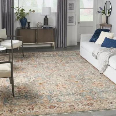 Sahar 8 x 10 Vintage Blue Area Rug