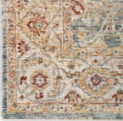 Sahar 8 x 10 Vintage Blue Area Rug