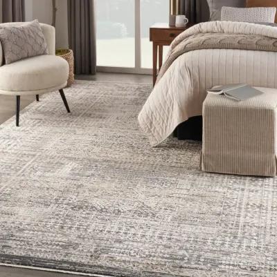 Lynx 5 x 8 Boho Slate Blue Area Rug