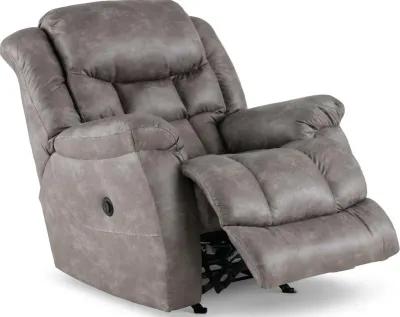 Blockbuster Pewter Power Rocker Recliner