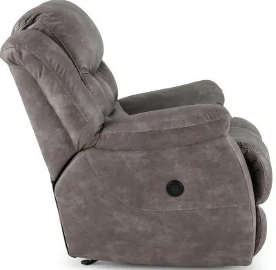 Blockbuster Pewter Power Rocker Recliner